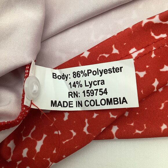 The Bubble Womens Short Sleeve Flutter‎ Tennis Golf Top Red Size Medium NWT - Picture 9 of 9